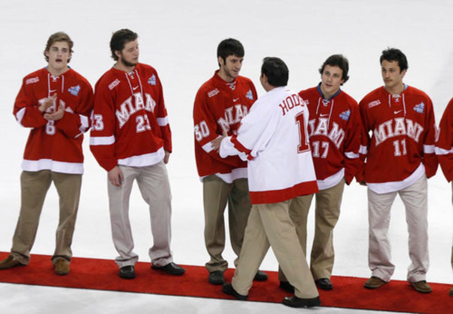 Miami hockey pep rally