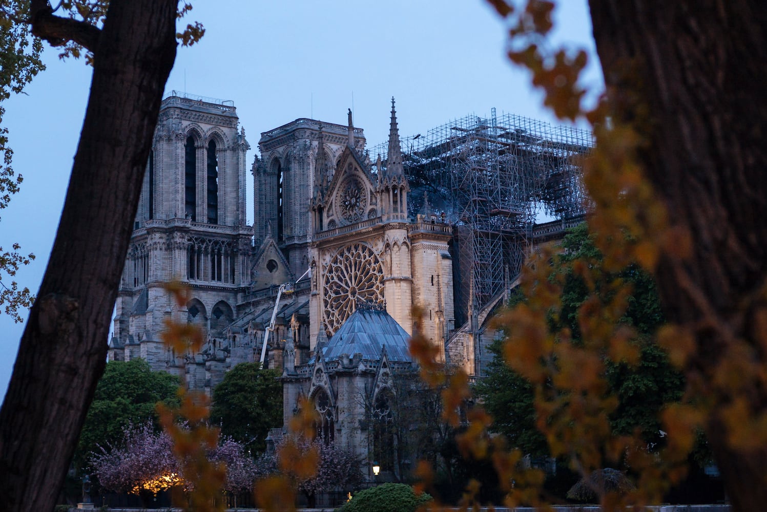 Photos: Notre Dame fire aftermath