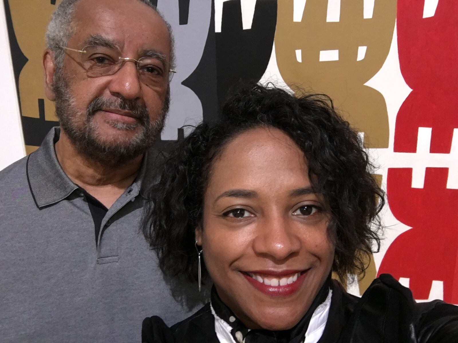 Tuliza Fleming is pictured with her father, John, at the Galleria Nationale d’Arte Moderna e Contemporanea in Rome.  PHOTO/CONTRIBUTED