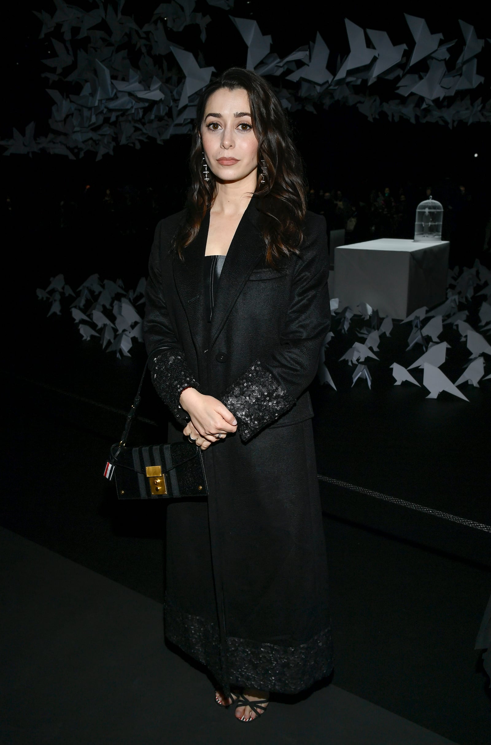 Cristin Milioti attends the Thom Browne Fall/Winter 2025 fashion show as part of New York Fashion Week on Tuesday, Feb. 11, 2025, at The Shed in New York. (Photo by Evan Agostini/Invision/AP)