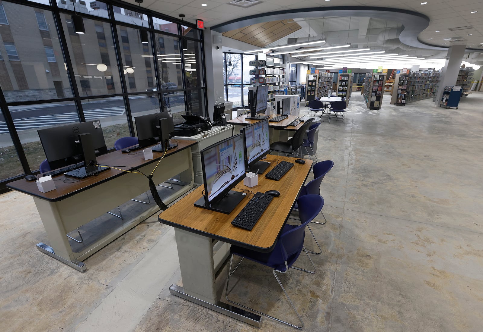 Renovations at the Xenia Community Library are taking shape, Feb. 12, 2025. MARSHALL GORBY/STAFF