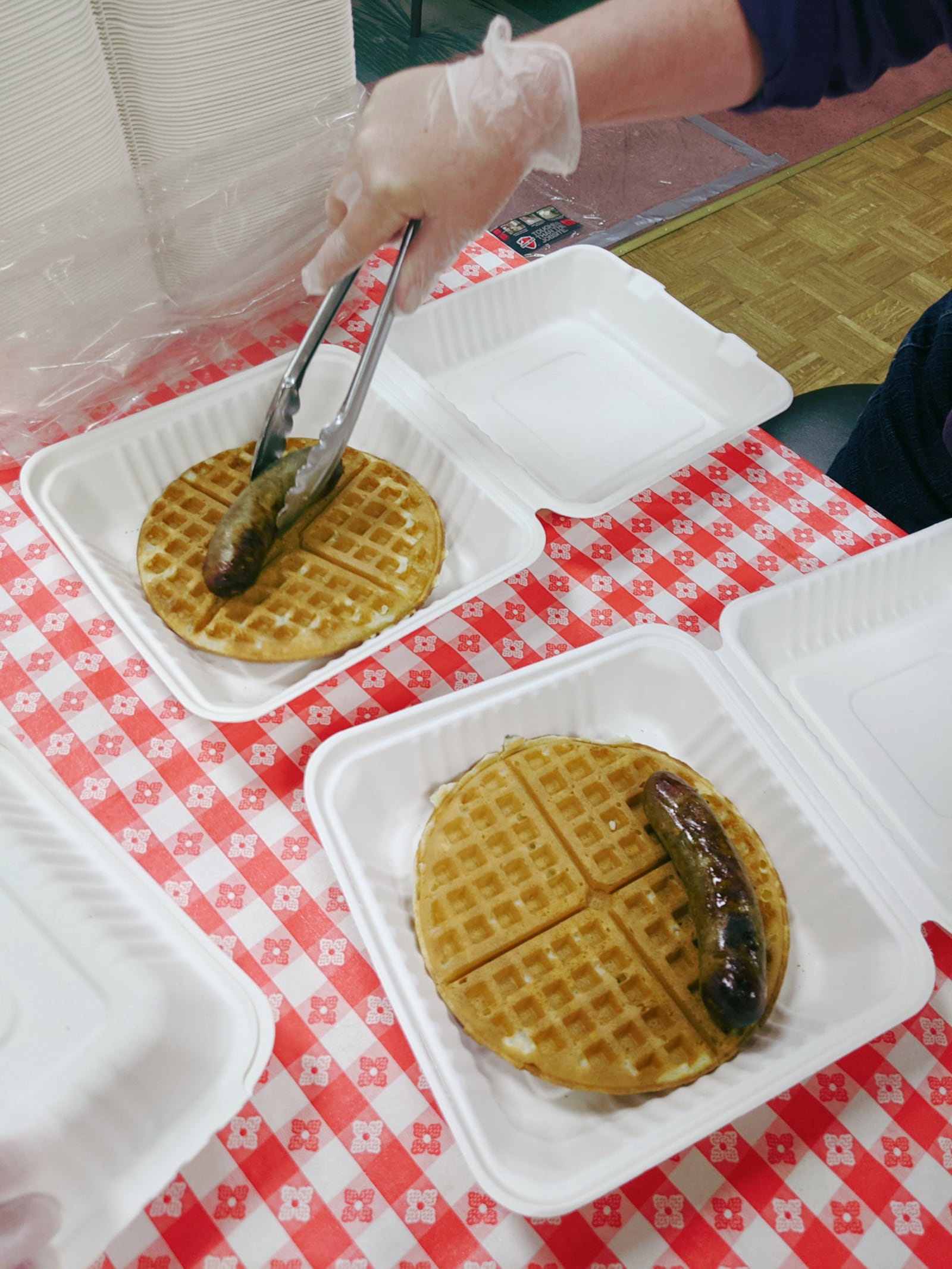 Sausage is a poplar feature at Christ Church Episcopal Waffle Shop. This year's event, slated Nov. 15-18, is Waffle Shop To Go. CONTRIBUTED