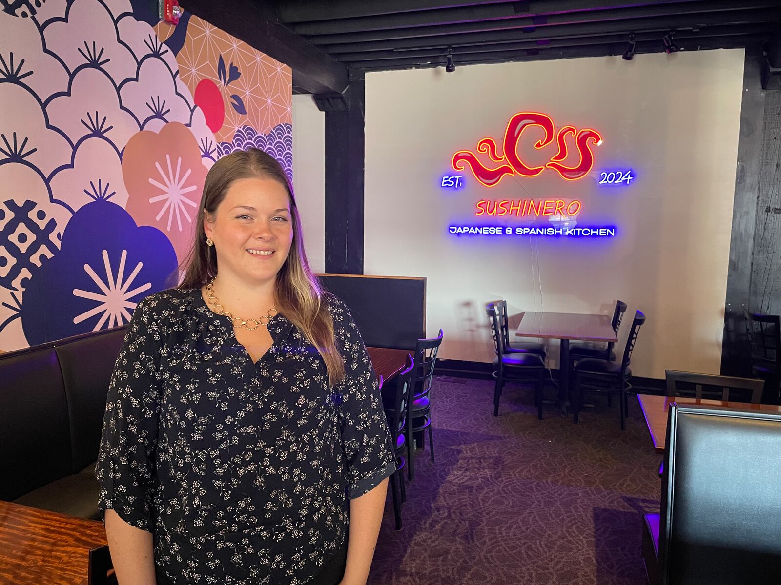 SushiNero, a new Japanese-Spanish fusion restaurant with sushi, small plates and entrees, is now open at 20 S. First St. in Miamisburg. Pictured is owner Lauren Stites. NATALIE JONES/STAFF