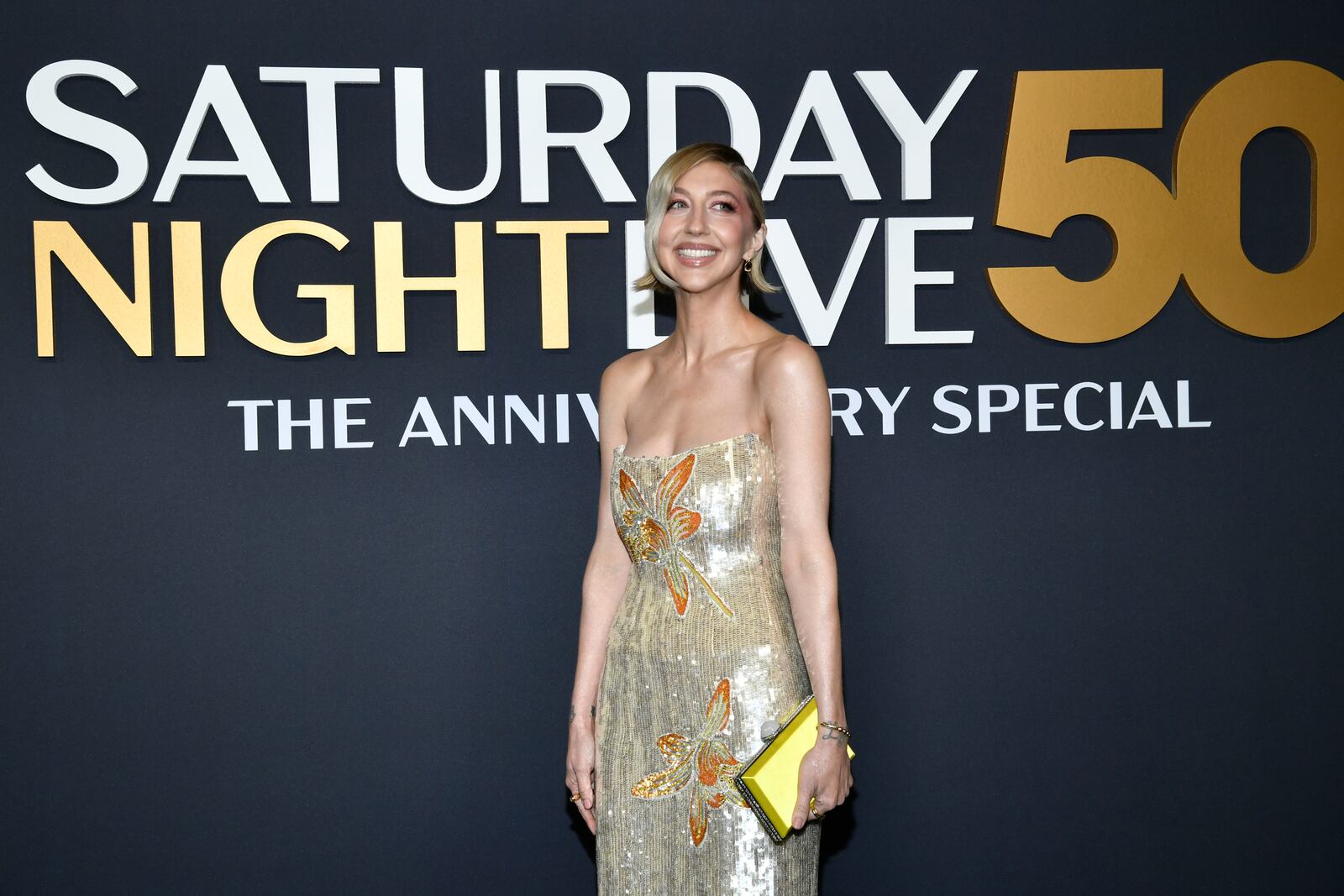 Heidi Gardner attends "SNL50: The Anniversary Special" at Rockefeller Plaza on Sunday, Feb. 16, 2025, in New York. (Photo by Evan Agostini/Invision/AP)