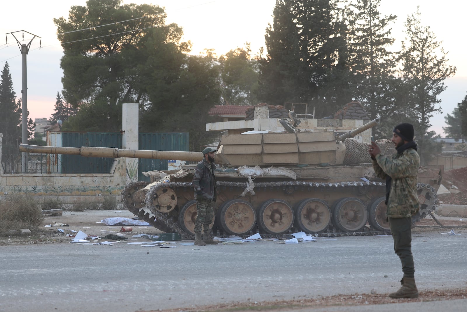 Opposition forces take control of areas outside Aleppo, Syria, Friday, Nov. 29, 2024. (AP Photo/Ghaith Alsayed)