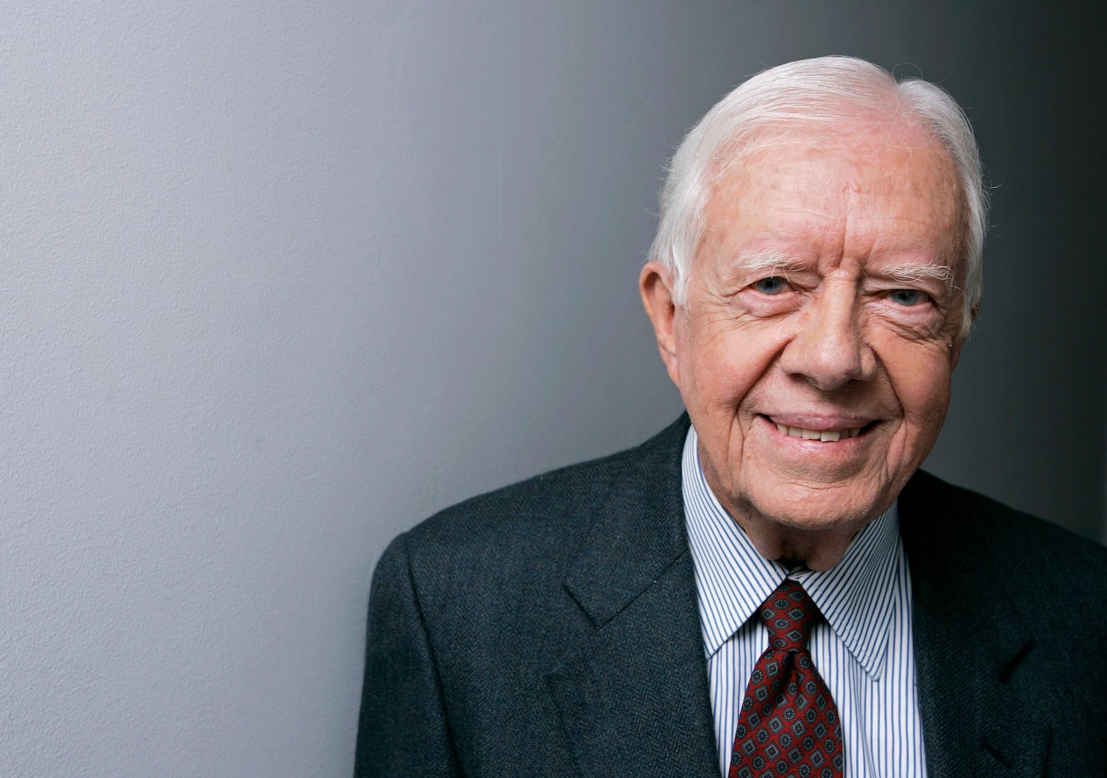 FILE - Former President Jimmy Carter poses for a portrait during the Toronto International Film Festival, Sept. 10, 2007, in Toronto. (AP Photo/Carolyn Kaster, File)