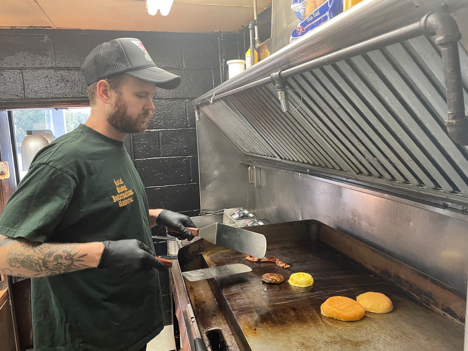 The Ugly Duckling, a collaboration between Blazin’ Dayton and Uncle Boof’s World Famous Pancake Mix, is now open for breakfast 8 a.m. to 2 p.m. Fridays, Saturdays and Sundays. The restaurant is located at 115 Springfield St. in Dayton. NATALIE JONES/STAFF