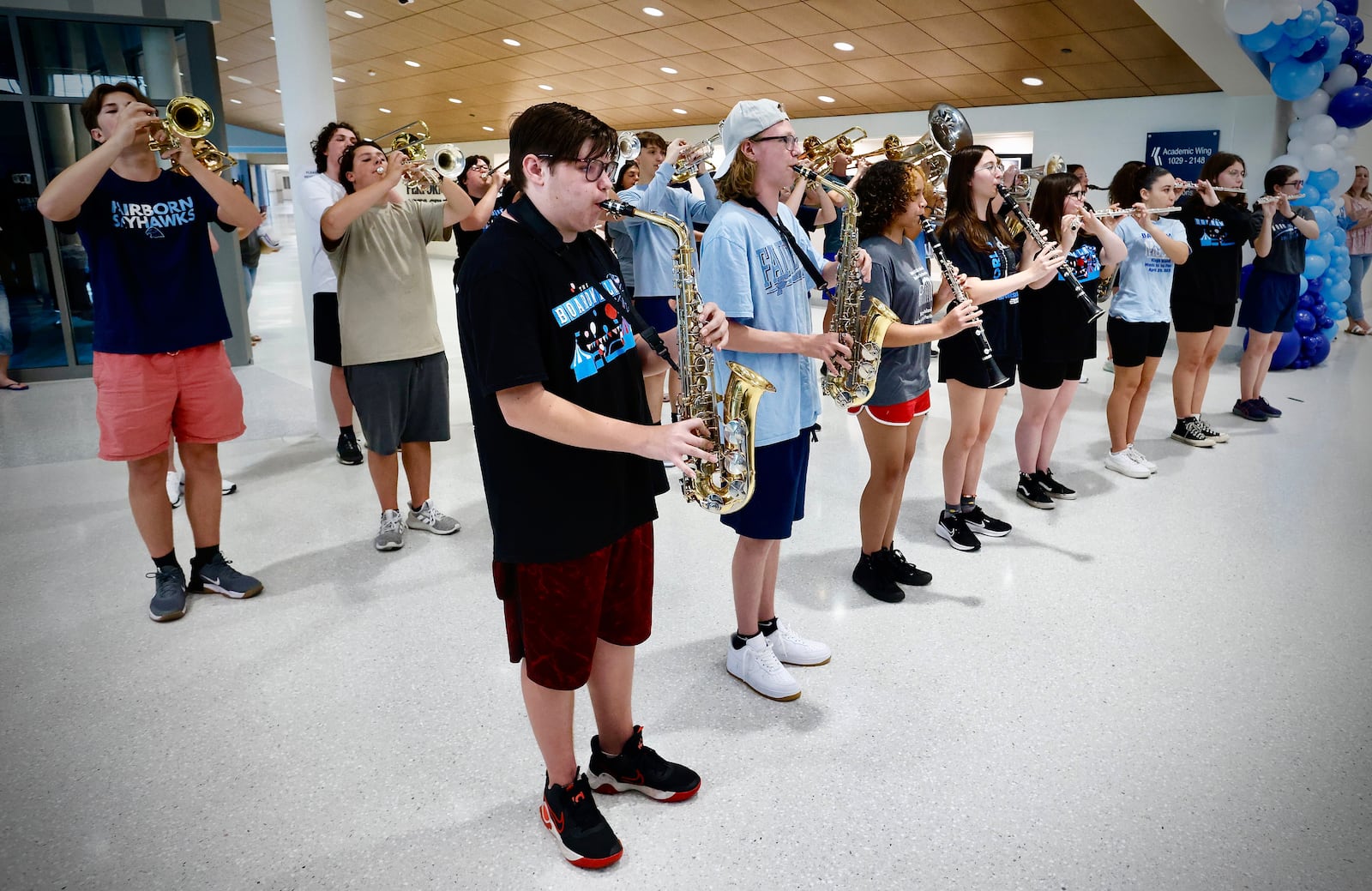 Hundreds of people attended the ribbon cutting ceremony and open house of the new Fairborn High School, Wednesday, July 17, 2024. MARSHALL GORBY\STAFF