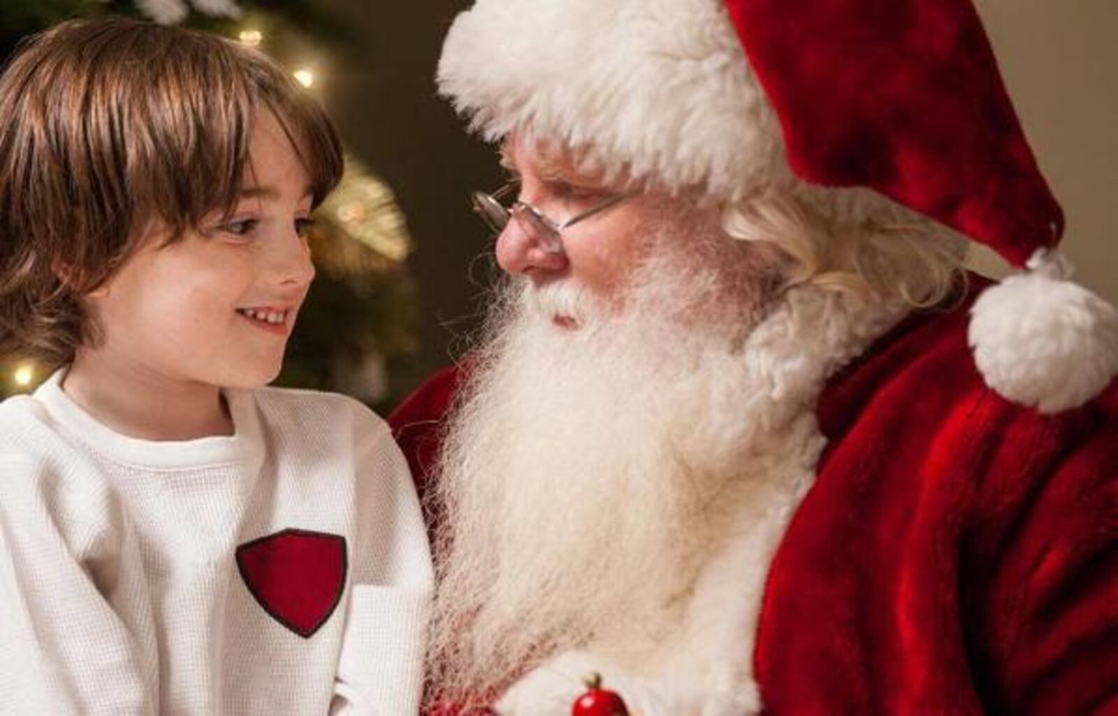 Santa Claus on duty at the Mall at Fairfield Commons. 