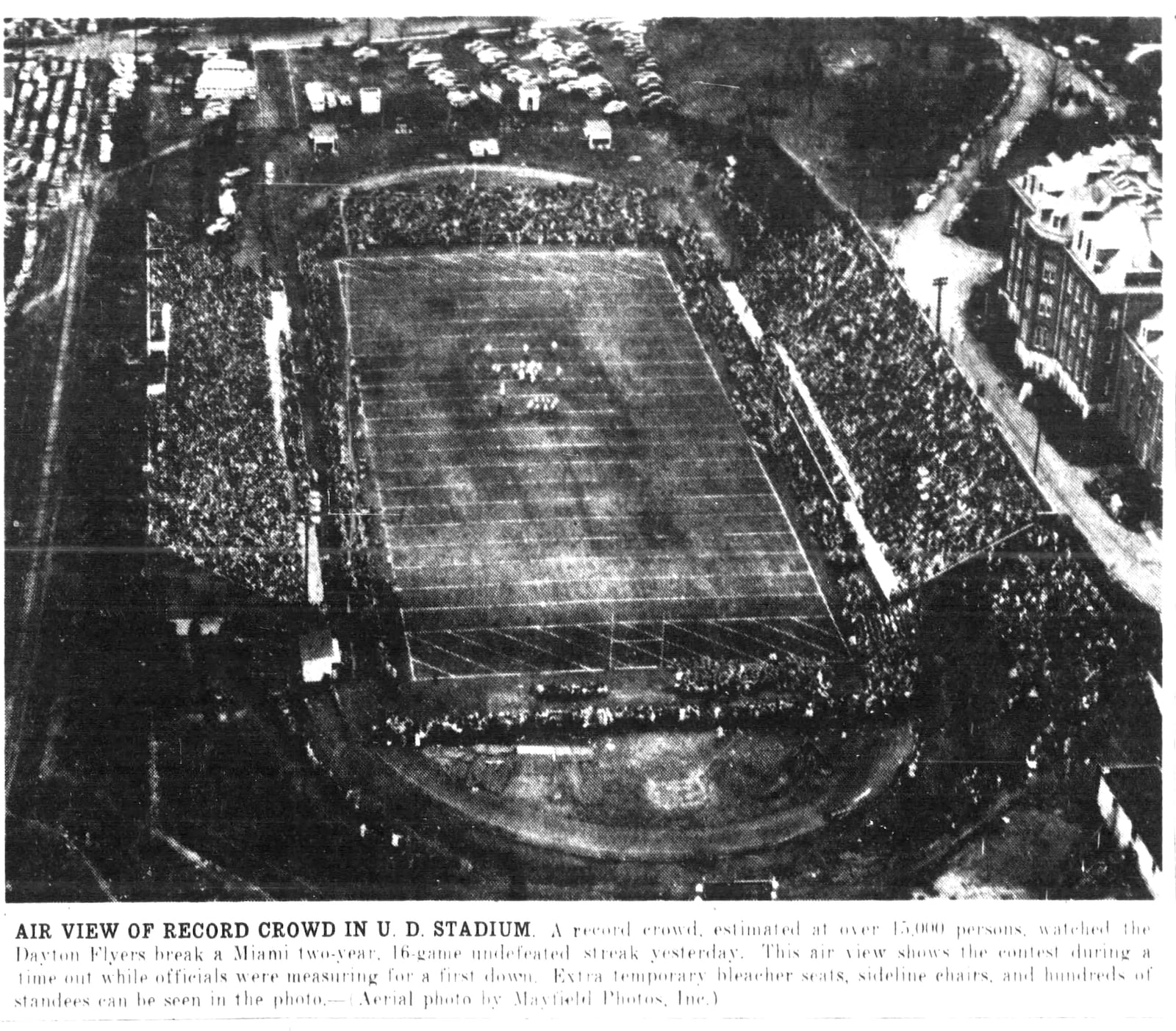 Nov. 7, 1948: Dayton tops Miami 7-0. UD Stadium. DAYTON DAILY NEWS ARCHIVES