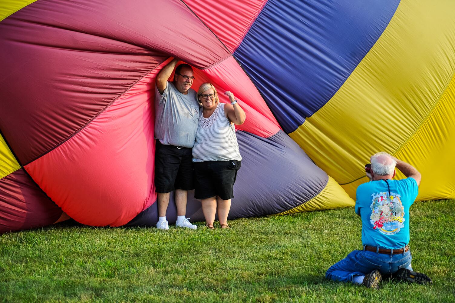 Ohio Challenge balloon glow and fireworks