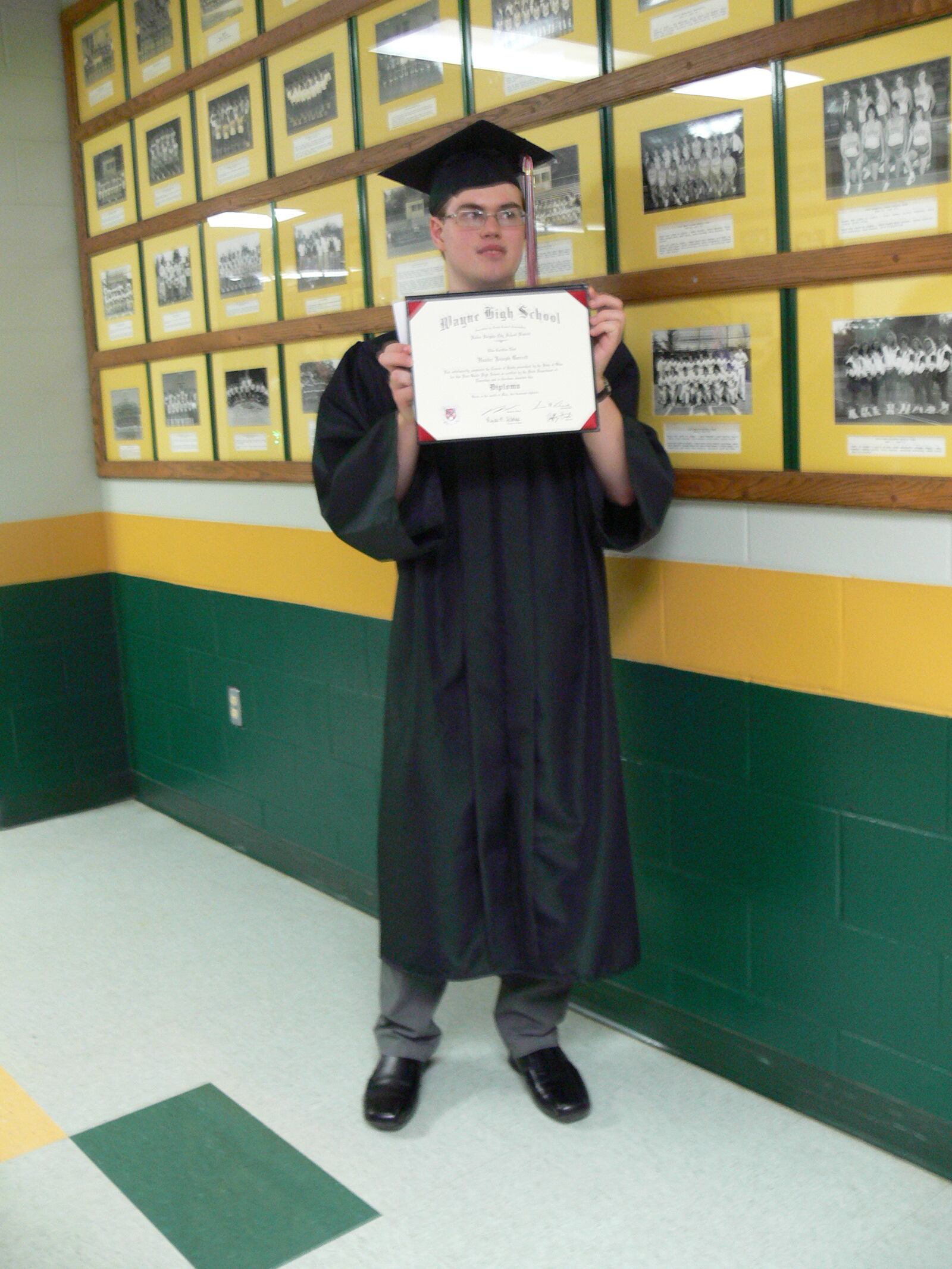 Hunter Garrett at his 2018 graduation from Wayne High School in Huber Heights. CONTRIBUTED