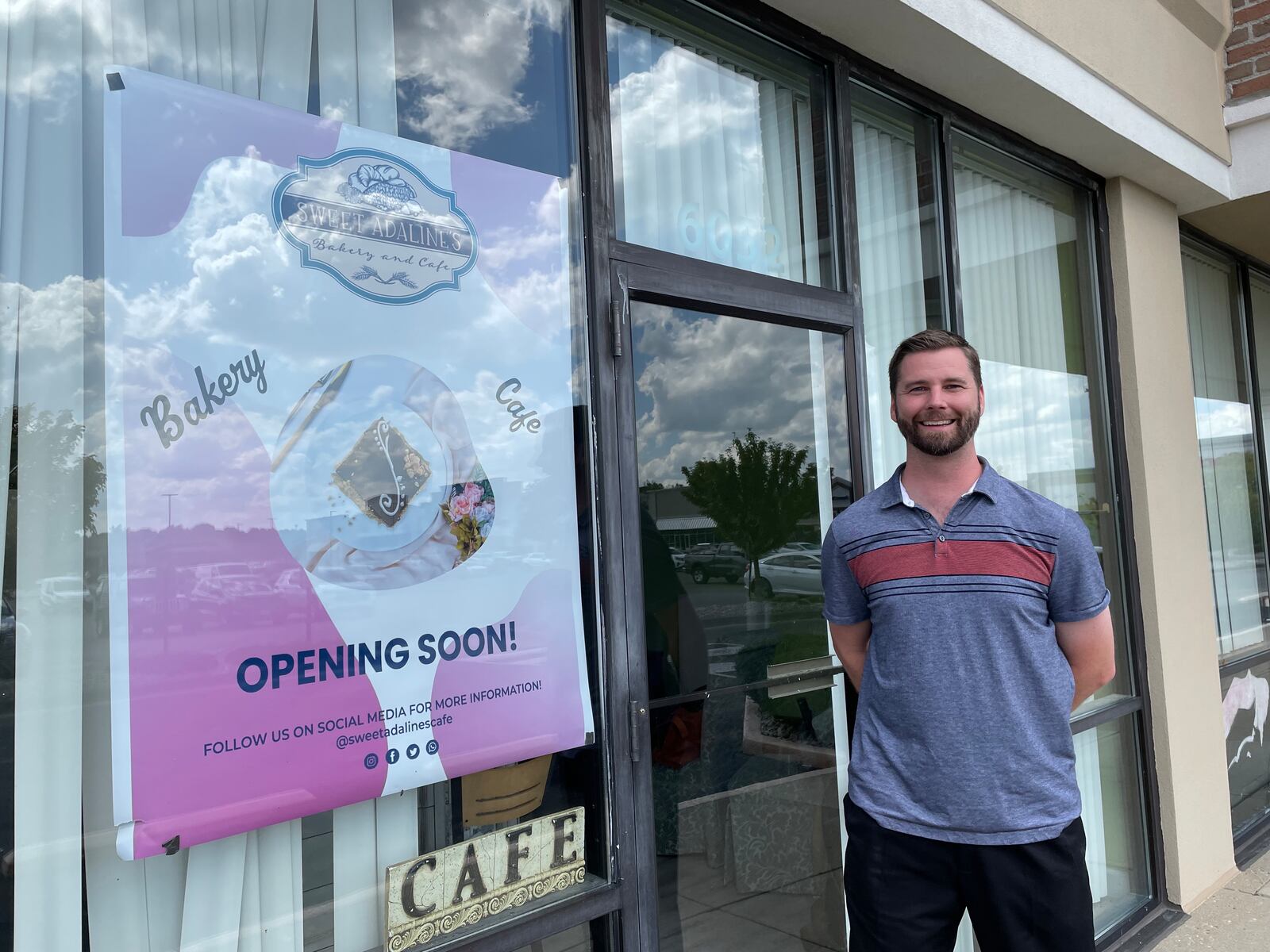 Tipp City native Adam Berning, the owner of Sweet Adaline’s Bakery and Cafe, is opening a second location in Sugarcreek Twp. NATALIE JONES/STAFF