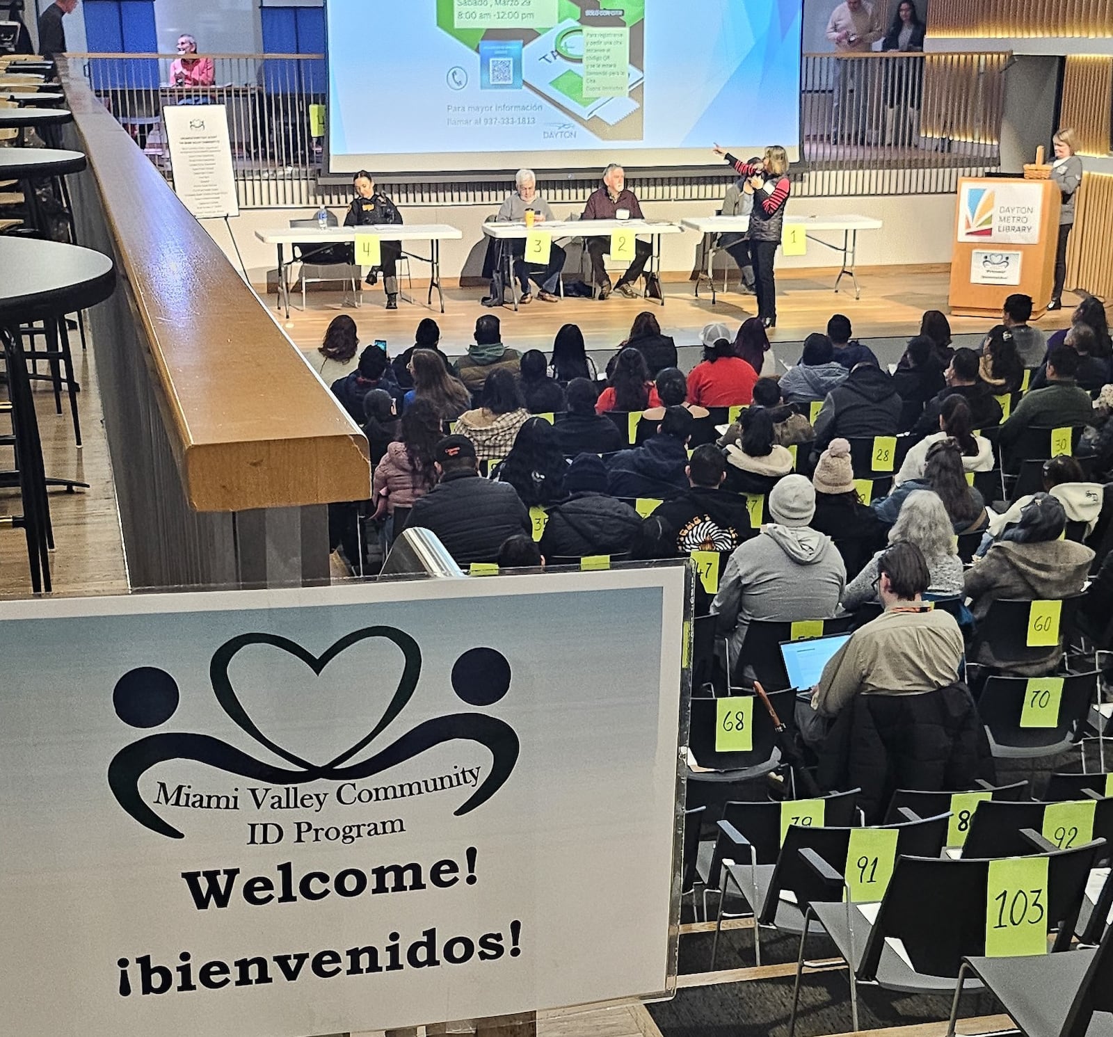 The main downtown Dayton Metro Library hosted a community ID card drive in mid-February. Several more ID card drives are planned for later this year. CORNELIUS FROLIK / STAFF