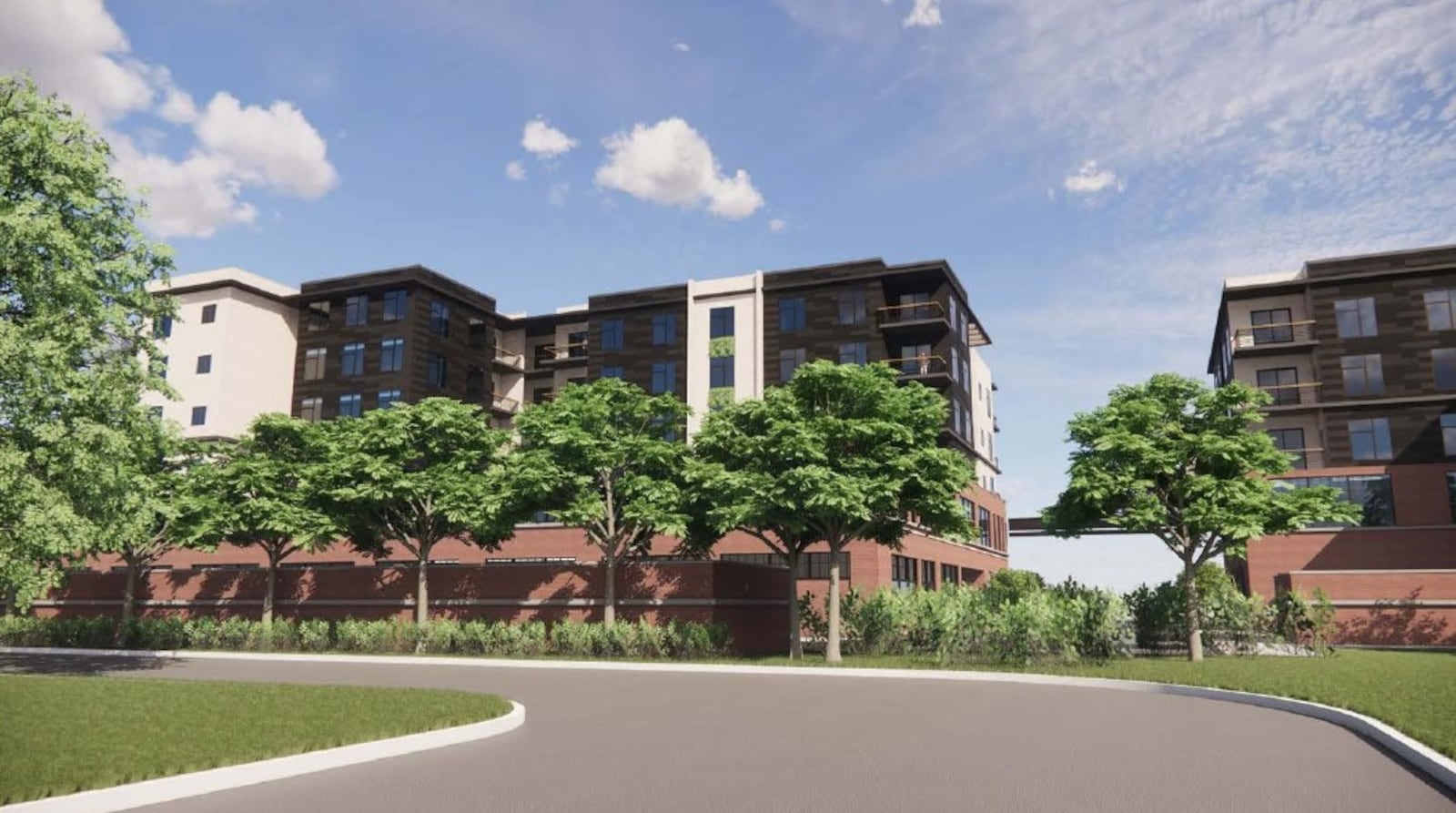 A new housing project called San Marco would bring 120 new market-rate apartments and commercial spaces to 800 W. Third Street in Dayton's Wright Dunbar neighborhood. CORNELIUS FROLIK / STAFF