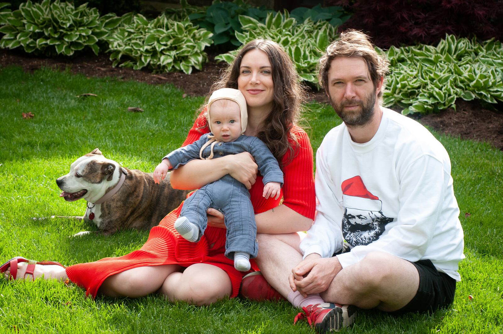 Hadley Drodge with her partner, Seth Graham, their son, Noah and dog, Ruby. TERRILYNN MEECE / CONTRIBUTED PHOTO