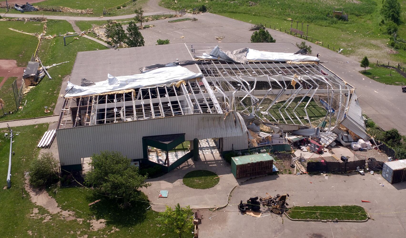 PHOTOS: Action Sports Center working on rebuild following tornado