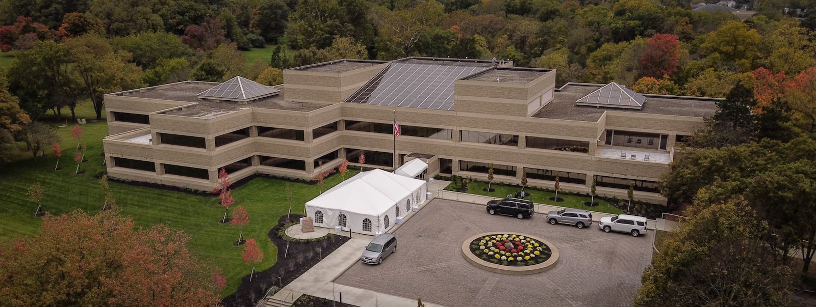 AES held a ribbon cutting on it's newly renovated, Smart Operations Center,  Monday October 25, 2021. AES spent $20 million to renovate the old Dayton Power & Light building and move AES into the future. JIM NOELKER/STAFF