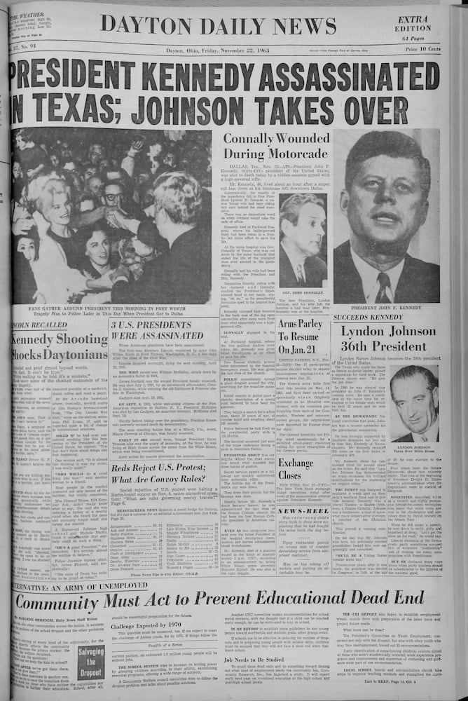 PHOTOS: Historic Dayton Daily News front pages