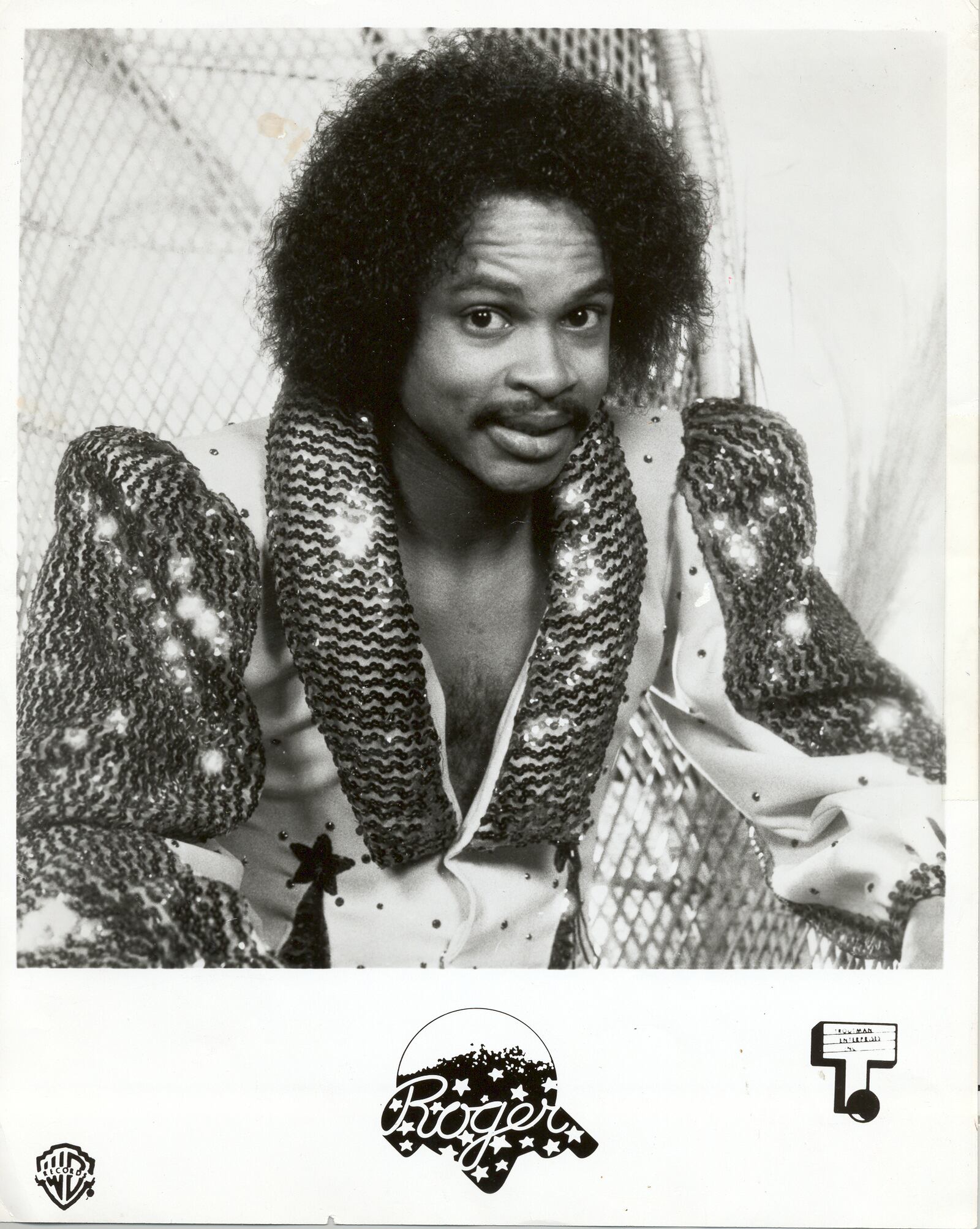 Roger Troutman in an undated publicity photo probably from the early 1980s. Troutman, a musician and leader of the band Zapp, was shot and killed by his brother, Larry Troutman, on April 25, 1999.