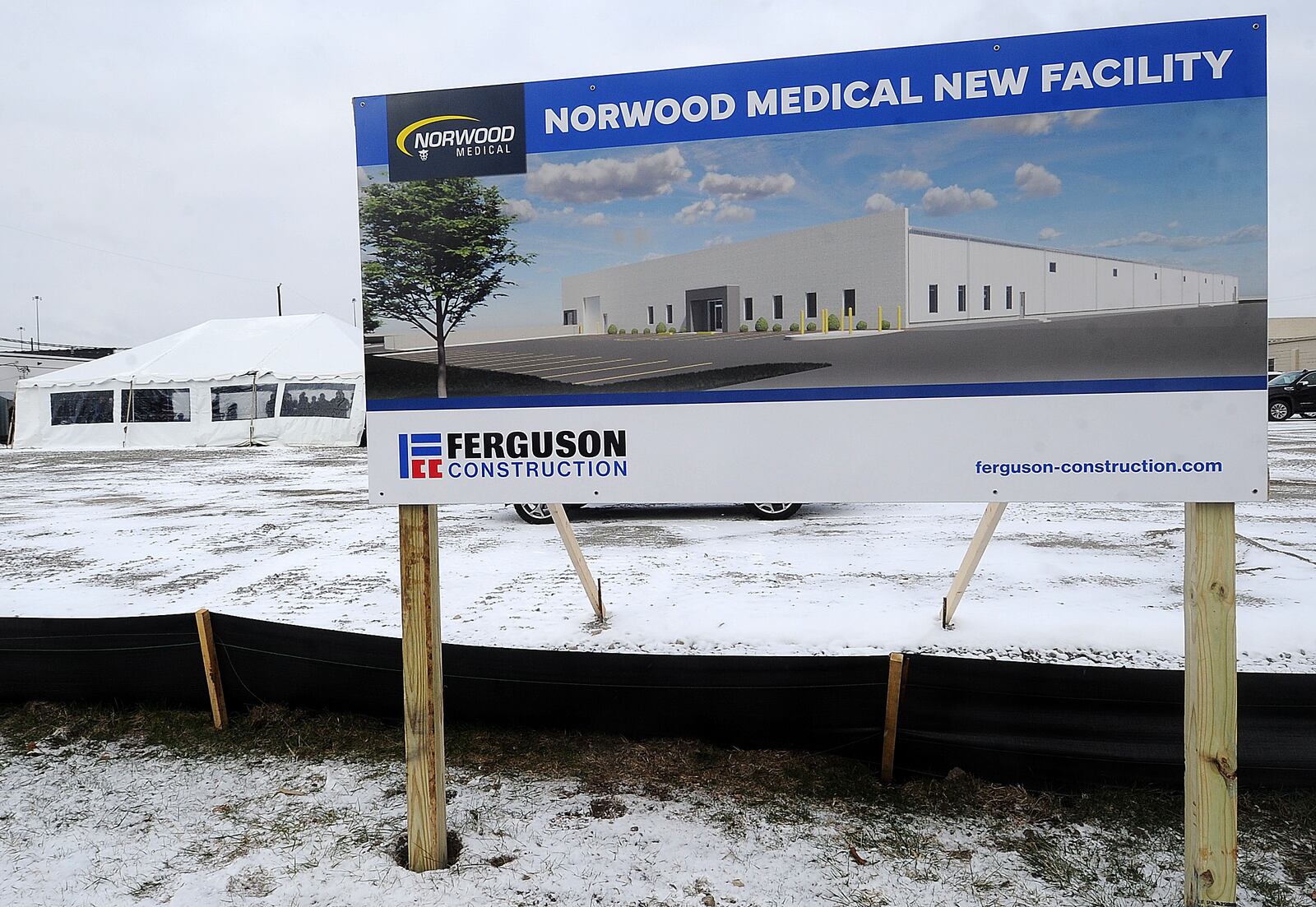 Norwood Medical breaks ground Tuesday March 14, 2023 for a new building located at 2017 Webster Street. MARSHALL GORBY\STAFF