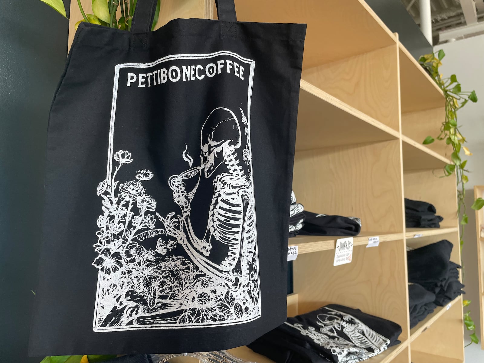 Pettibone Coffee is located at 215 Woodman Dr. in Riverside. The coffee shop has new merch available for purchase. NATALIE JONES/STAFF