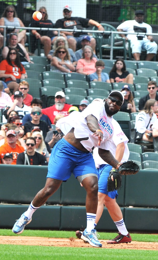 Bengals Play Celebrity Softball Game at Day Air Ballpark