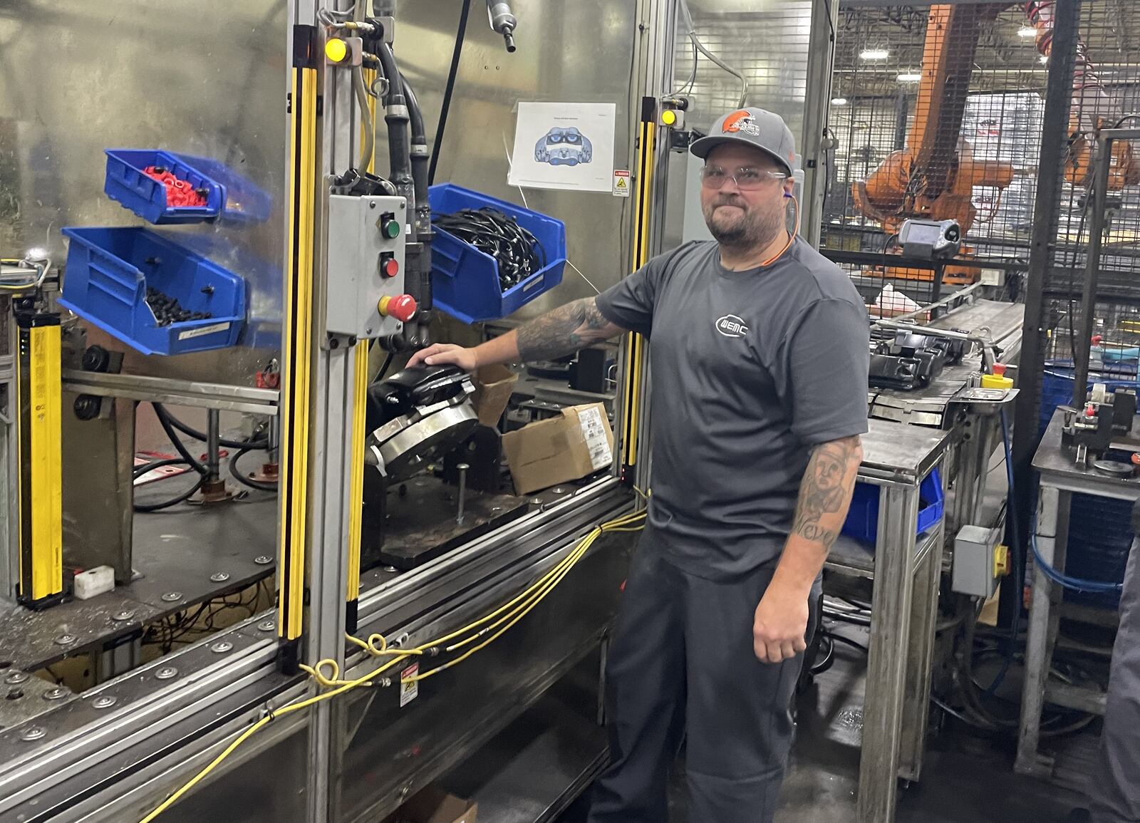 Walther Engineering and Manufacturing Co. employee Aster Brewer assembles calipers at a Shotwell Road site in Franklin where the company is expanding. NICK BLIZZARD/STAFF