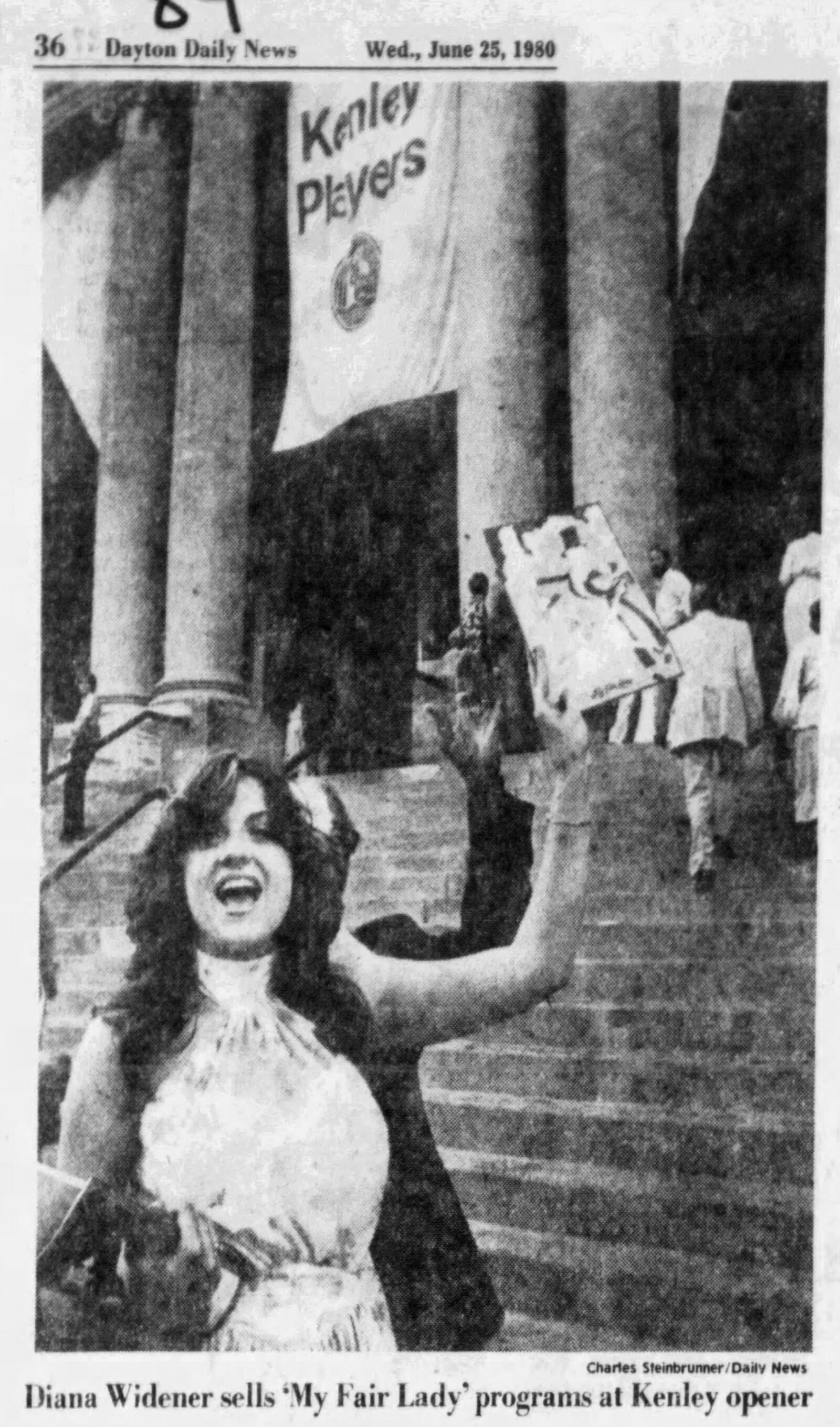 Diana Widener sells 'My Fair Lady' program at the Kenley opener in 1980. DAYTON DAILY NEWS ARCHIVES