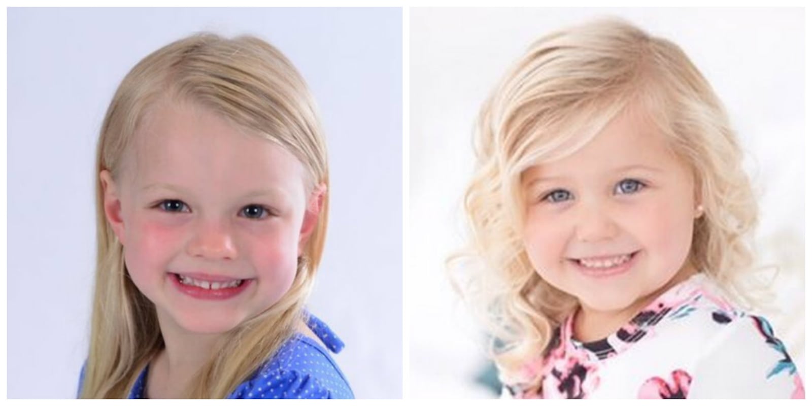 Vivian King, 4, of Oakwood and Teagen Krekus, 3 1/2, of Lebanon, will alternate the role of “Lulu,” the daughter of the production’s main character, Jenna.