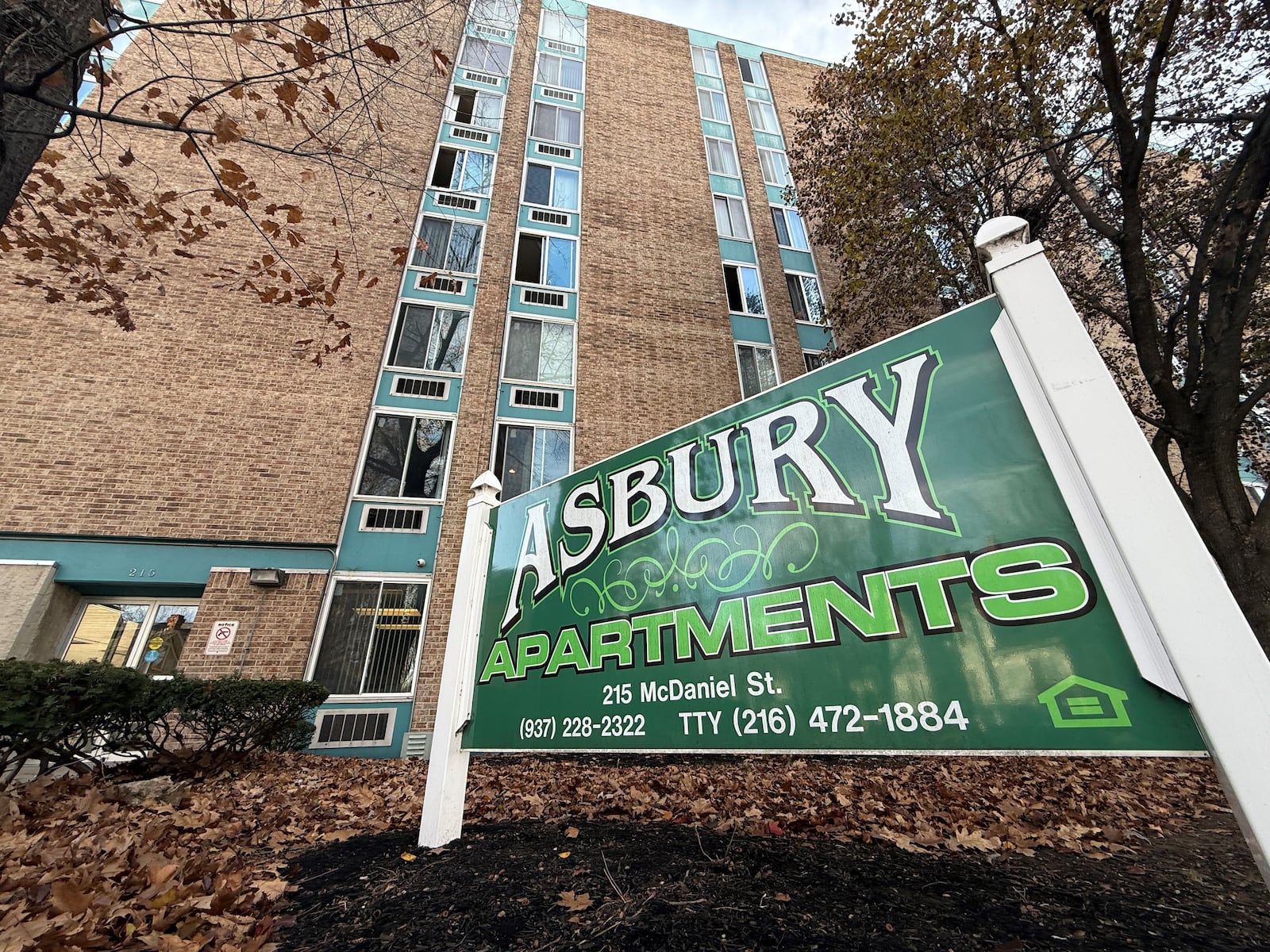 The Ashbury Apartments at 215 McDaniel St. in Dayton's McPherson Town neighbor. The apartment building has 119 housing units for seniors that was built in 1971. CORNELIUS FROLIK / STAFF