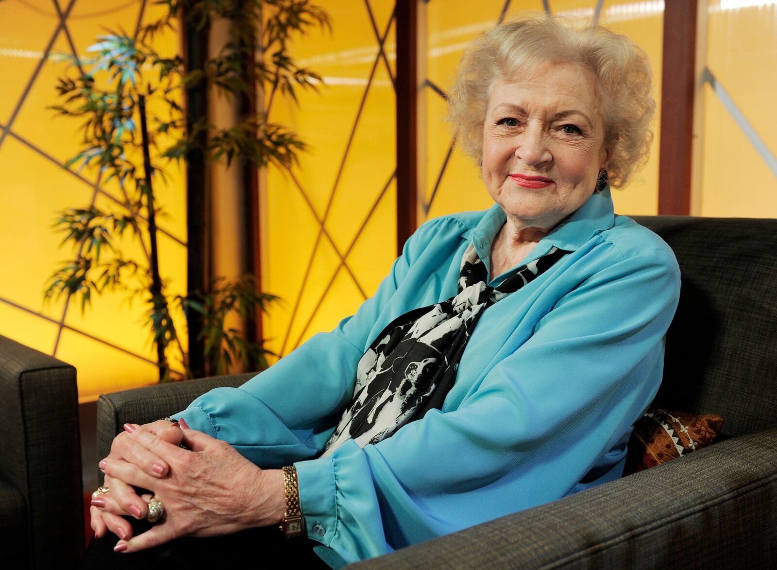 FILE - Actress Betty White poses for a portrait following her appearance on the television talk show "In the House," in Burbank, Calif., Tuesday, Nov. 24, 2009.  Betty White, whose saucy, up-for-anything charm made her a television mainstay for more than 60 years, has died. She was 99. (AP Photo/Chris Pizzello, File)