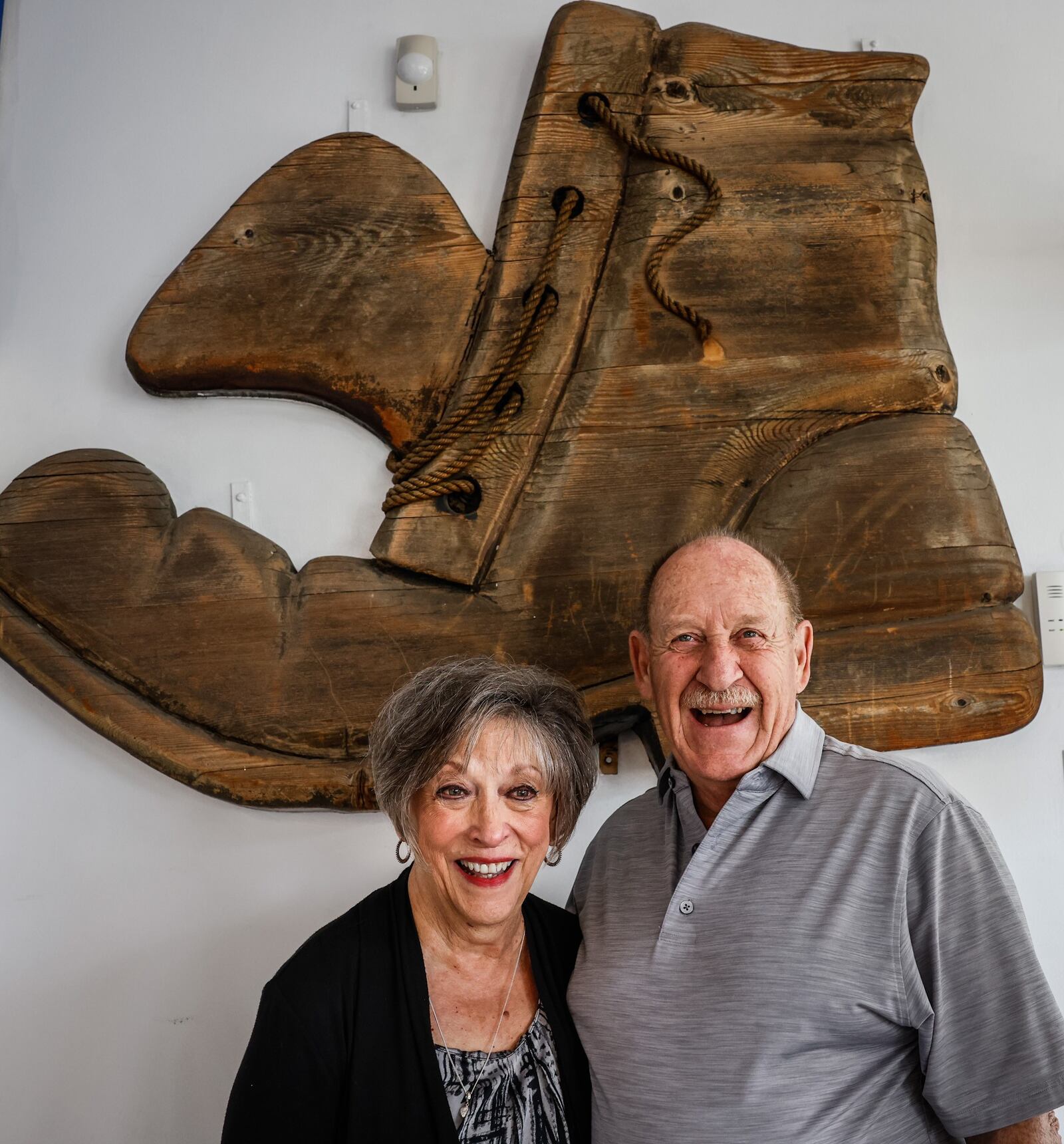 Joyce and John Strehle owners of Strehle's Dry Cleaning & Shoe Repair are closing their Kettering store after 50 years of being in business. JIM NOELKER/STAFF