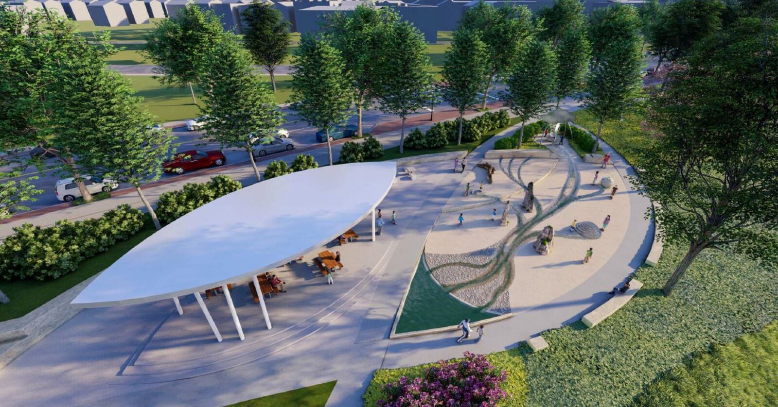 Conceptual rendering of potential improvements to Sunrise MetroPark. CONTRIBUTED / FIVE RIVERS METROPARKS