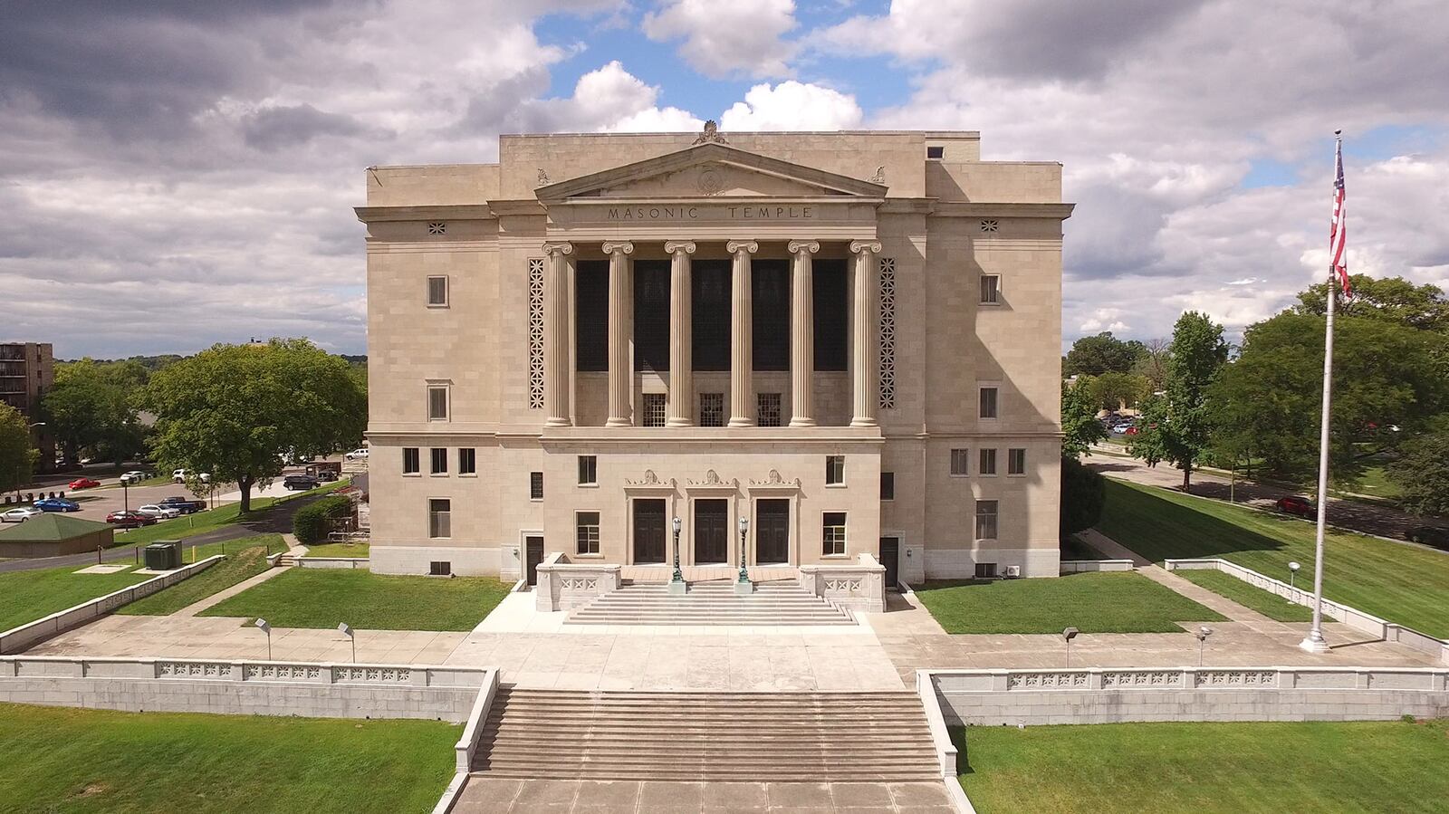 It took two years and nine months to construct the Dayton Masonic Center, according to the centers website.  The cost to build the Grecian style building in 1926 was $2.5 million.    TY GREENLEES / STAFF