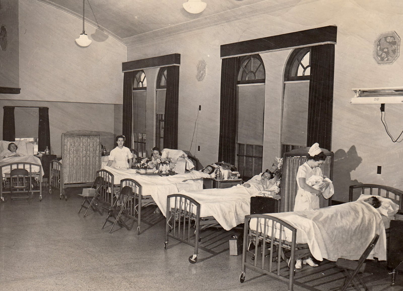 An early view of the maternity ward at Good Samaritan Hospital. DAYTON DAILY NEWS ARCHIVE