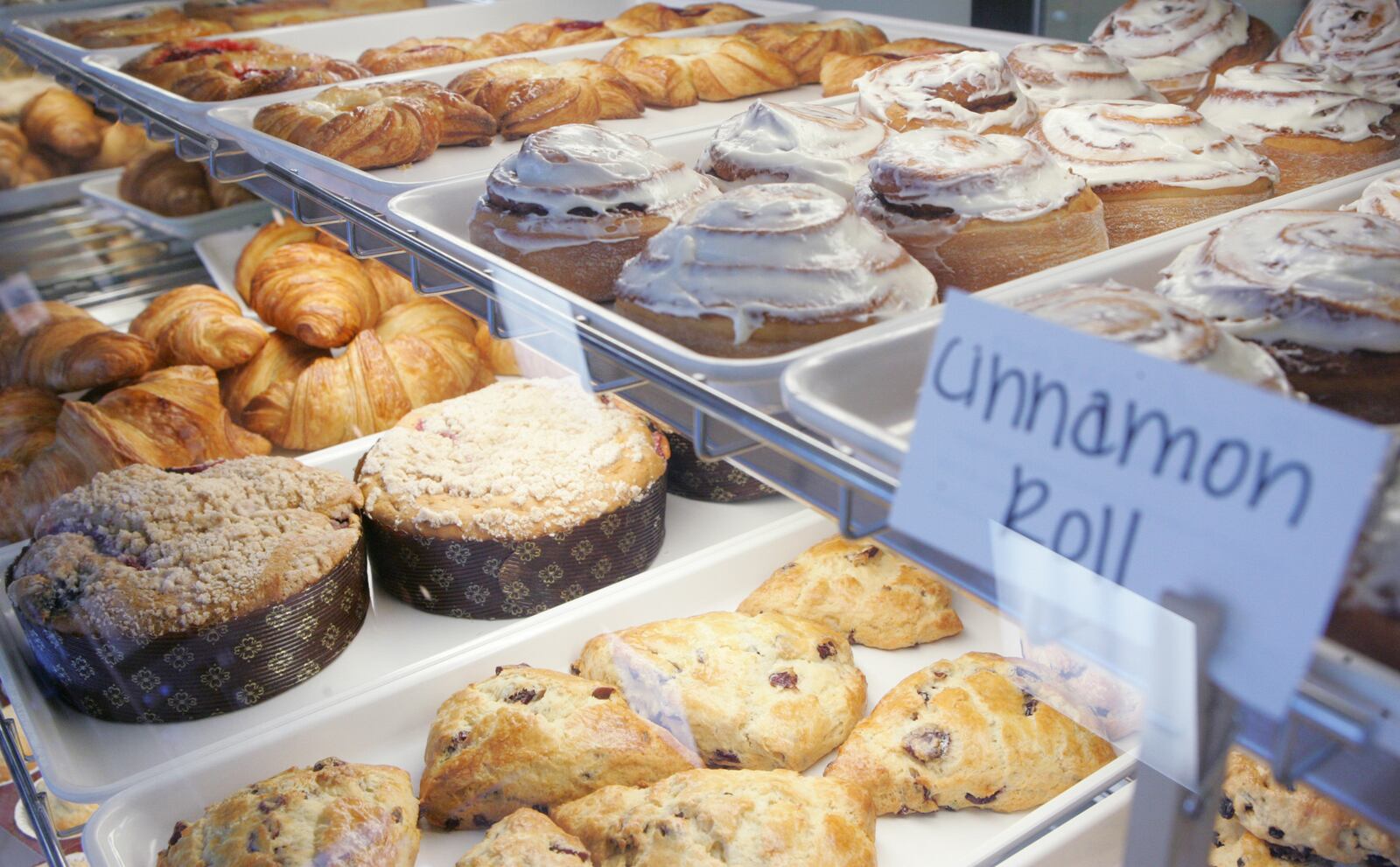 Some of the baked goods at the original Boosalis Baking & Cafe. The business has relocated to Cross Pointe Center.