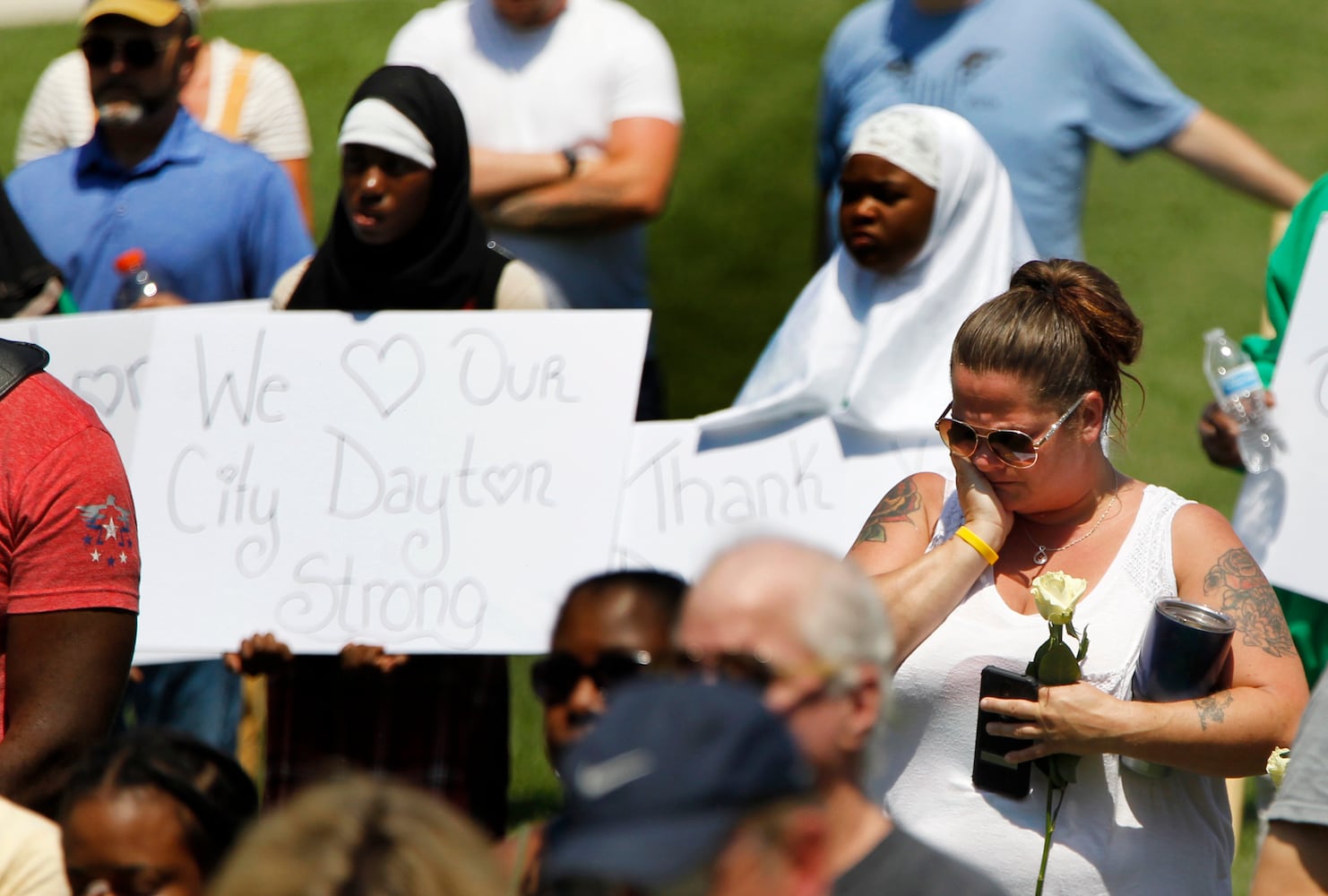 PHOTOS: Prayer vigil held for victims of Oregon District shooting