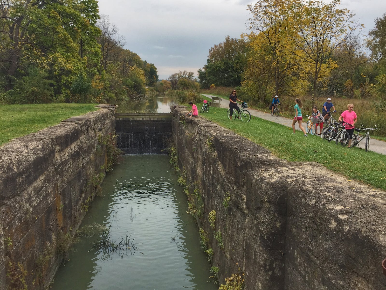 Lock 39 along the Ohio and Erie Canal Towpath Trail outside Independence, Ohio.