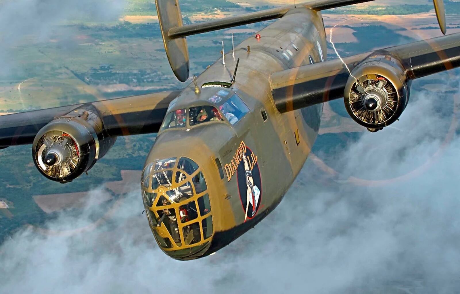 The AirPower History Tour will soon bring World War II aircrafts to the Springfield-Beckley Municipal Airport next week, including the B-24 Liberator “DIAMOND LIL”. Contributed/Commemorative Air Force