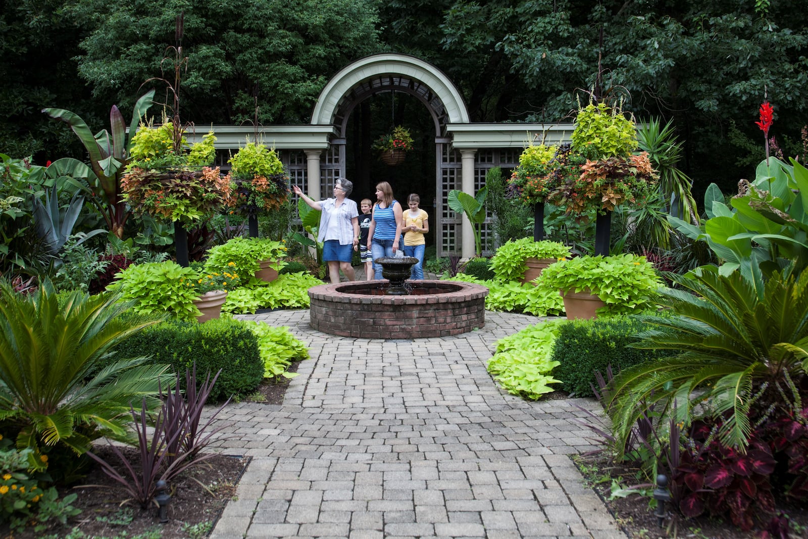 Wegerzyn Gardens MetroPark, which is celebrating its 50th anniversary, is filled with natural and traditional plants, a welcoming water fountain, walking paths and relaxing spaces. CONTRIBUTED