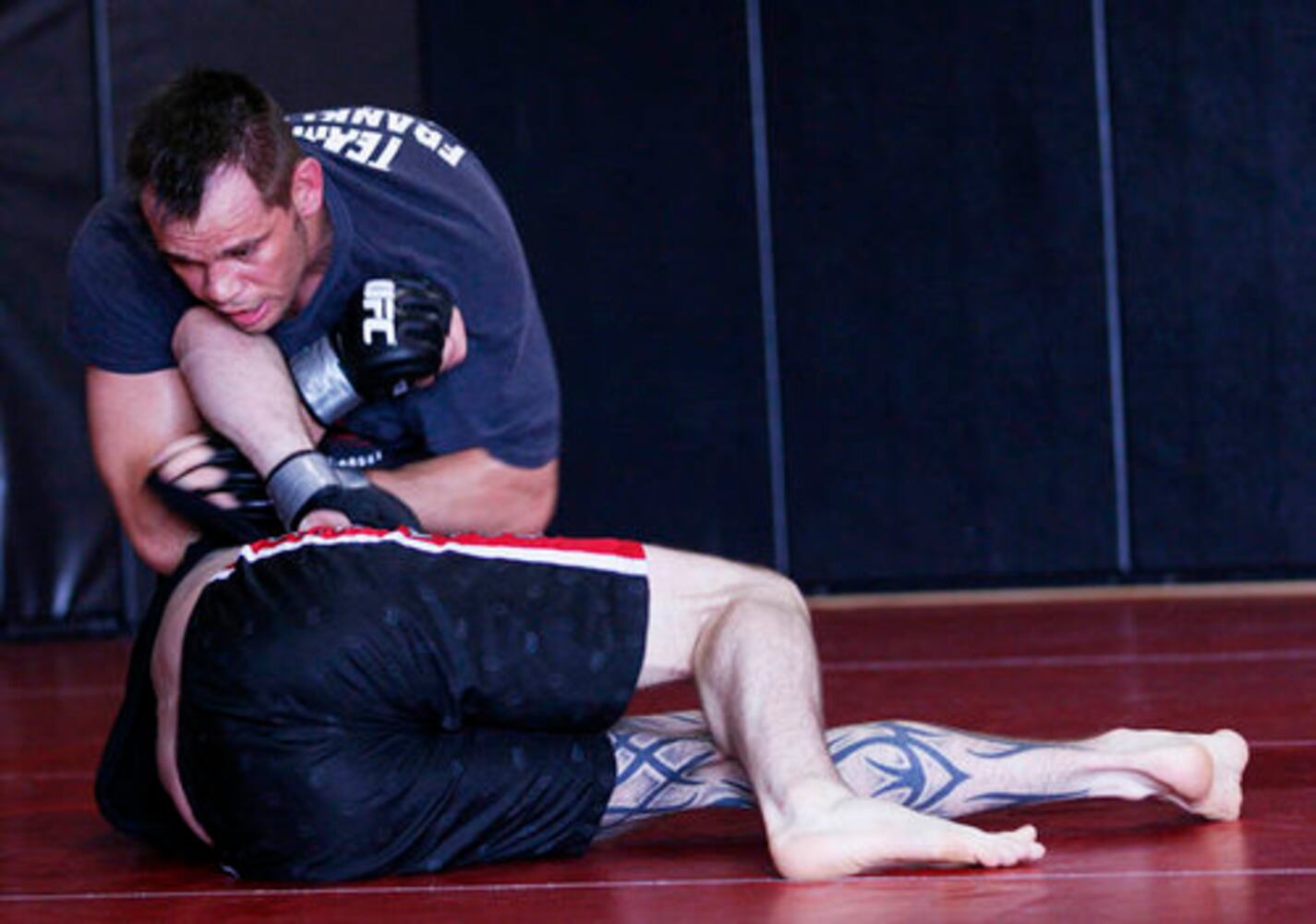 UFC star Rich Franklin trains for fight