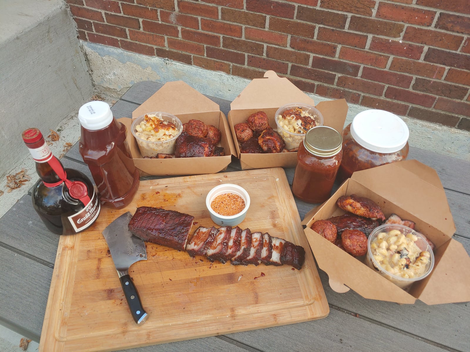 KungFu BBQ meals come straight from the smoker to customers plates.