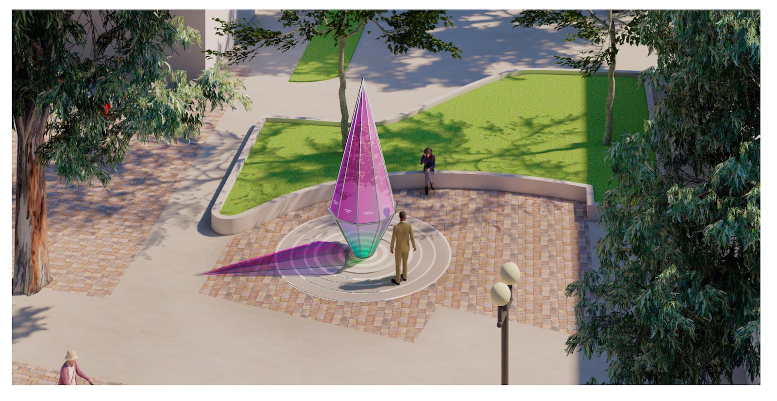 Shane Albritton and Norman Lee, based in Houston, have submitted their design for the 8/4 Memorial in tribute to the victims of the Oregon District tragedy that occurred August 4, 2019. CONTRIBUTUED