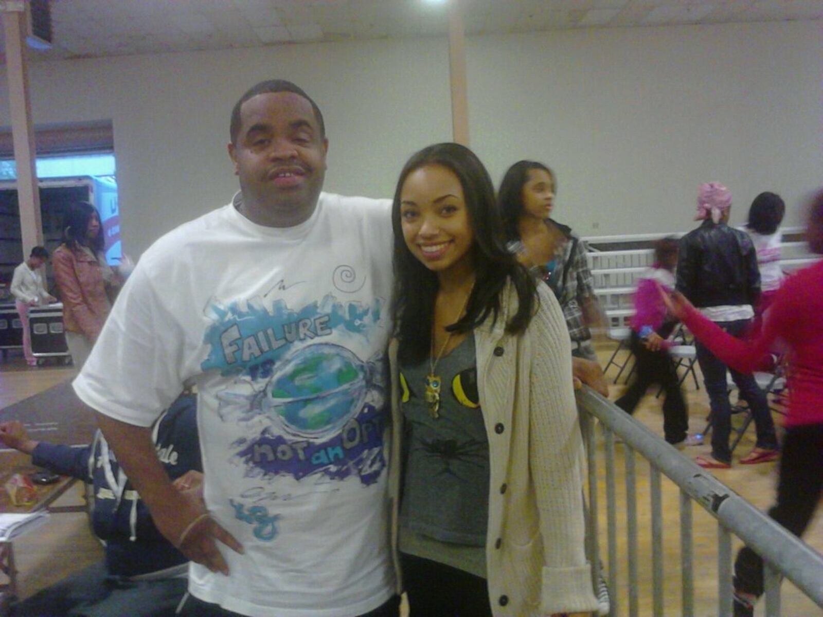 Dayton promoter Tommy Owens Jr.  is pictured with actress Logan Browning of "Tyler Perry's Meet the Browns"