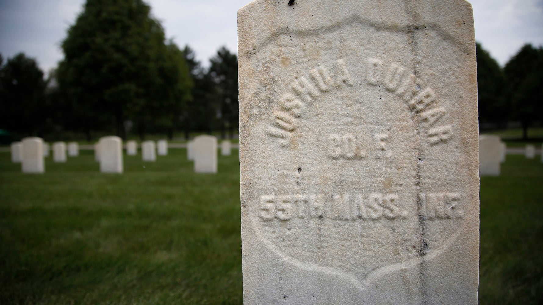 A drone's-eye view of the beautiful and somber Dayton National Cemetery