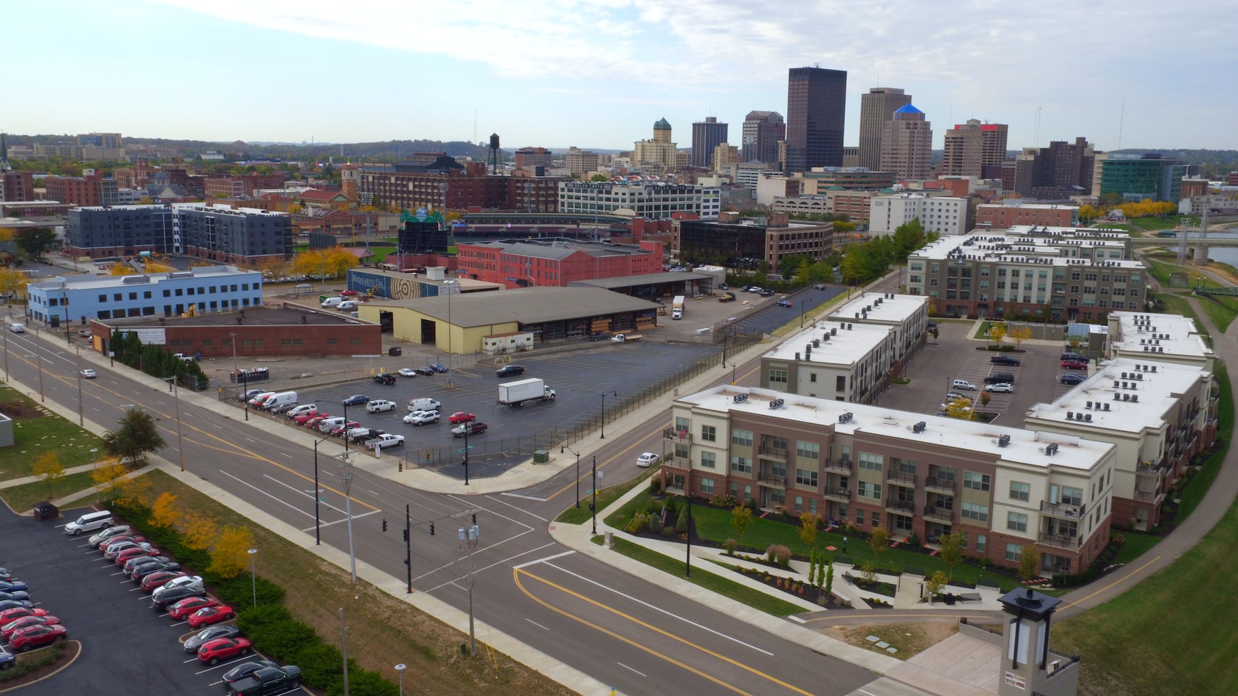 PHOTOS: What this booming area in downtown Dayton looks like from above