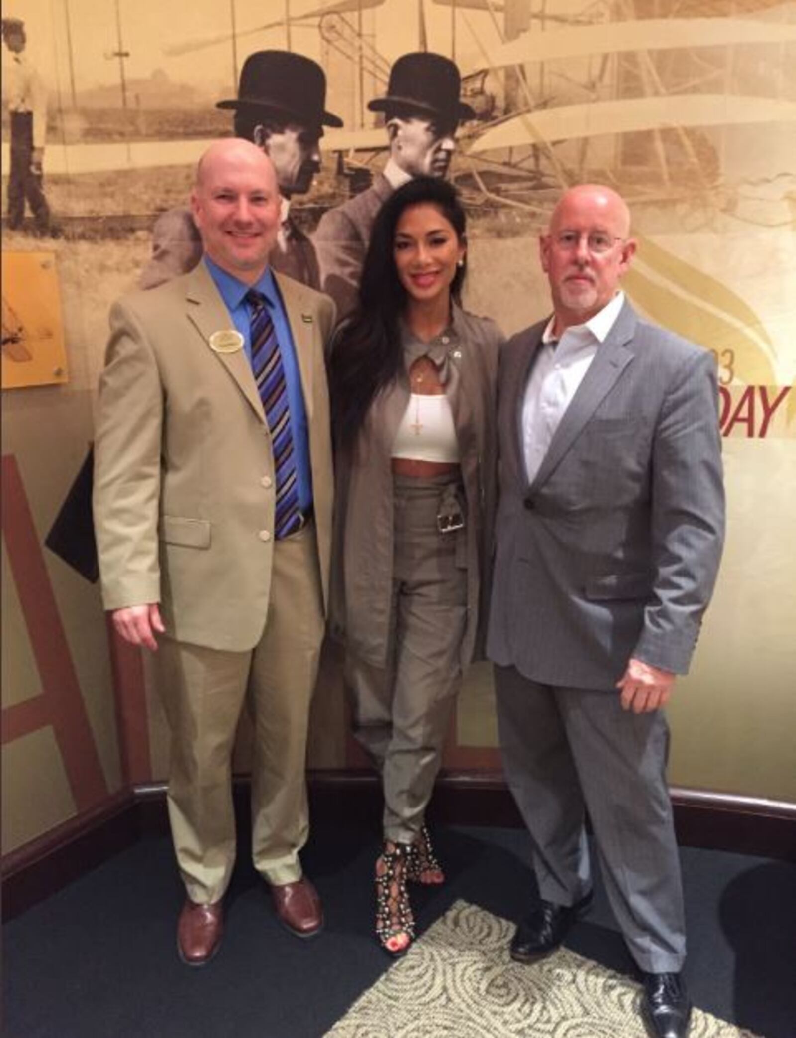 Actress and former Pussycat Dolls lead singer Nicole Scherzinger accepted the 2017 Alumna of the Year Award from the Wright State Alumni Association on Aug. 8, 2018. She could not attend last year's award ceremony. CONTRIBUTED