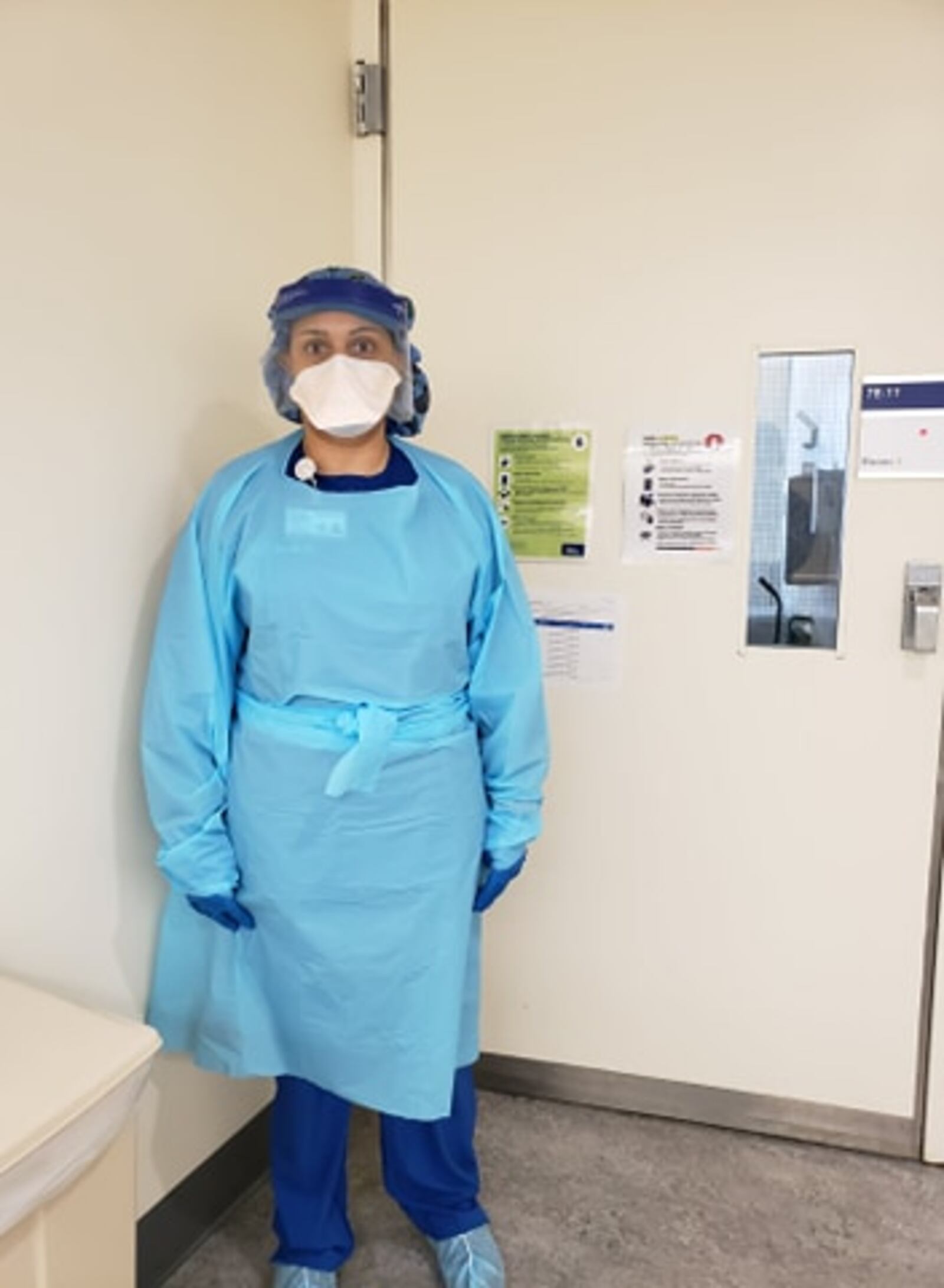 Sabrina Harrison-Dean, a registered nurse with 30 years experience in healthcare,  is working in New York as part of the battle against coronavirus. The traveling healthcare executive lives in Dayton with her husband and dog.