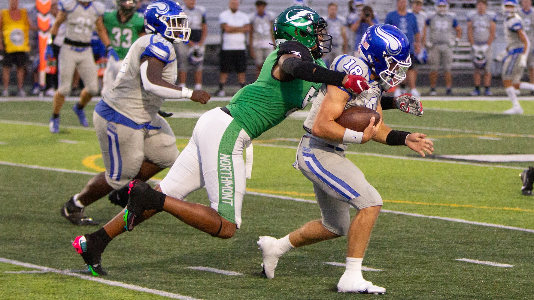 Northmont defensive end Cedric Works